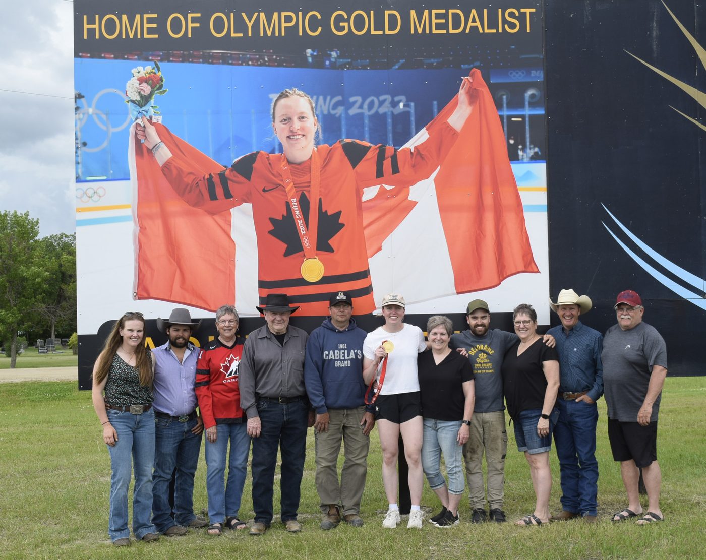 Home of Olympic Gold Medalist Ashton Bell sign